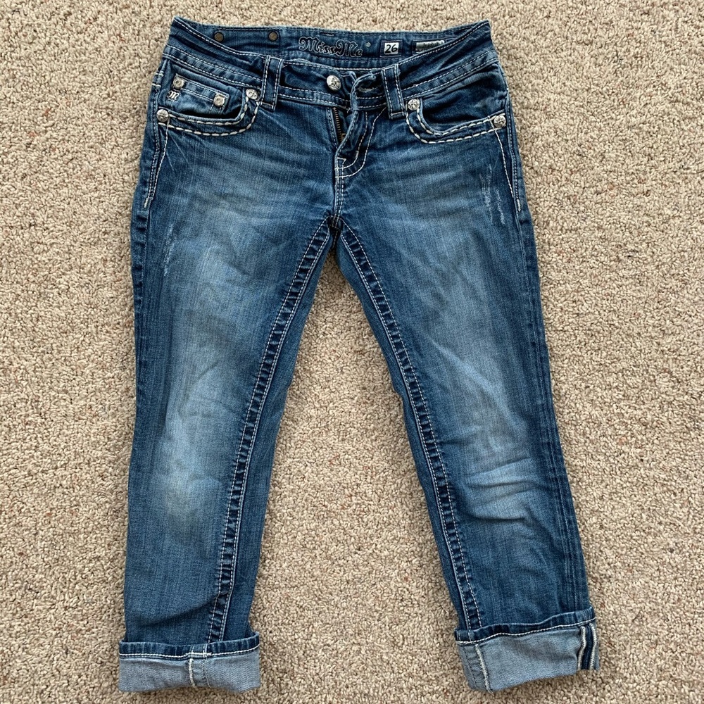 MissMe Cuffed Capri - Picture 3 of 6